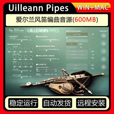 爱尔兰风笛编曲音源Ilya Efimov Uilleann Pipes康泰克民族音色库
