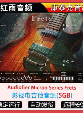 影视电吉他音源Audiofier Micron Series Frets 康泰克音源