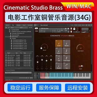 Brass Studio 康泰克 Cinematic 影视工作室铜管乐音源编曲音色