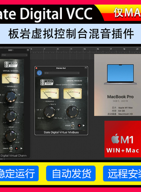 板岩虚拟控制台混音插件 Slate Digital VCC 调音台VST效果器 MAC