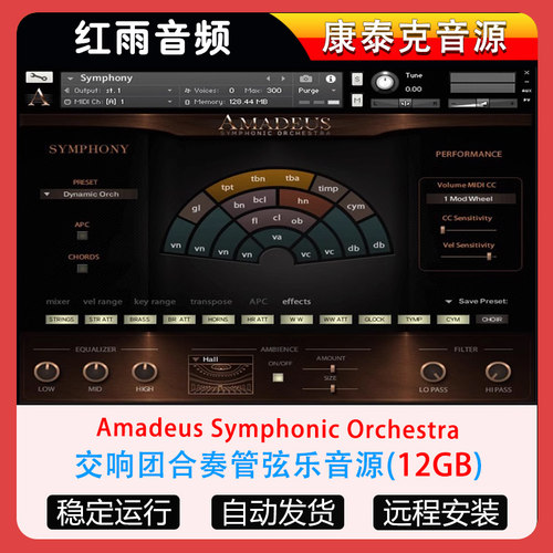 交响团合奏管弦乐音源Sonic Scores Amadeus Symphonic Orchestra
