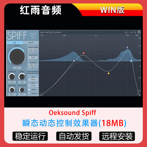瞬态动态控制效果器 Oeksound Spiff 混音去除口水音乐器清晰插件