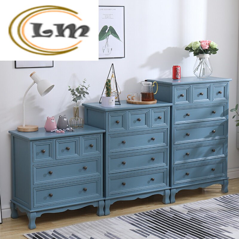 地中海复古做旧柜子美式实木床头柜田园储物柜韩式收纳柜斗柜包邮|ruв категории жилой мебели, кабинет, тумбочка - от Buy2taobao.com для оказания профессиональной услуги покупки агента Taobao