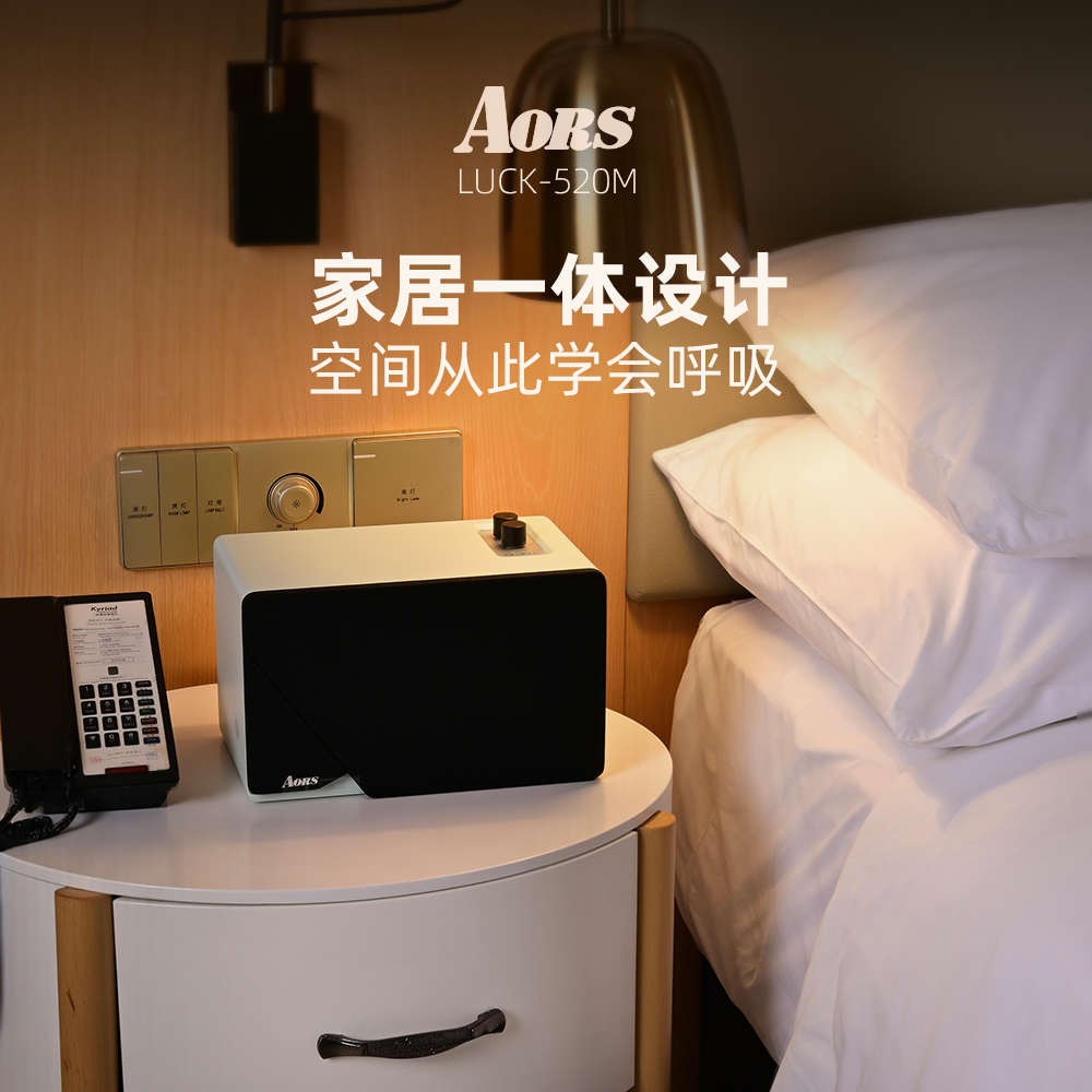 AORS官方蓝牙音箱高档实木音响