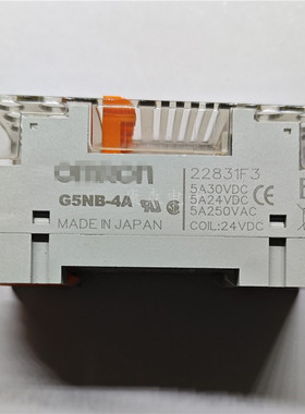 欧姆龙G5NB-1A-E 24VDC配G5NB-4A终端继电器4组模块模组G6D-F4B