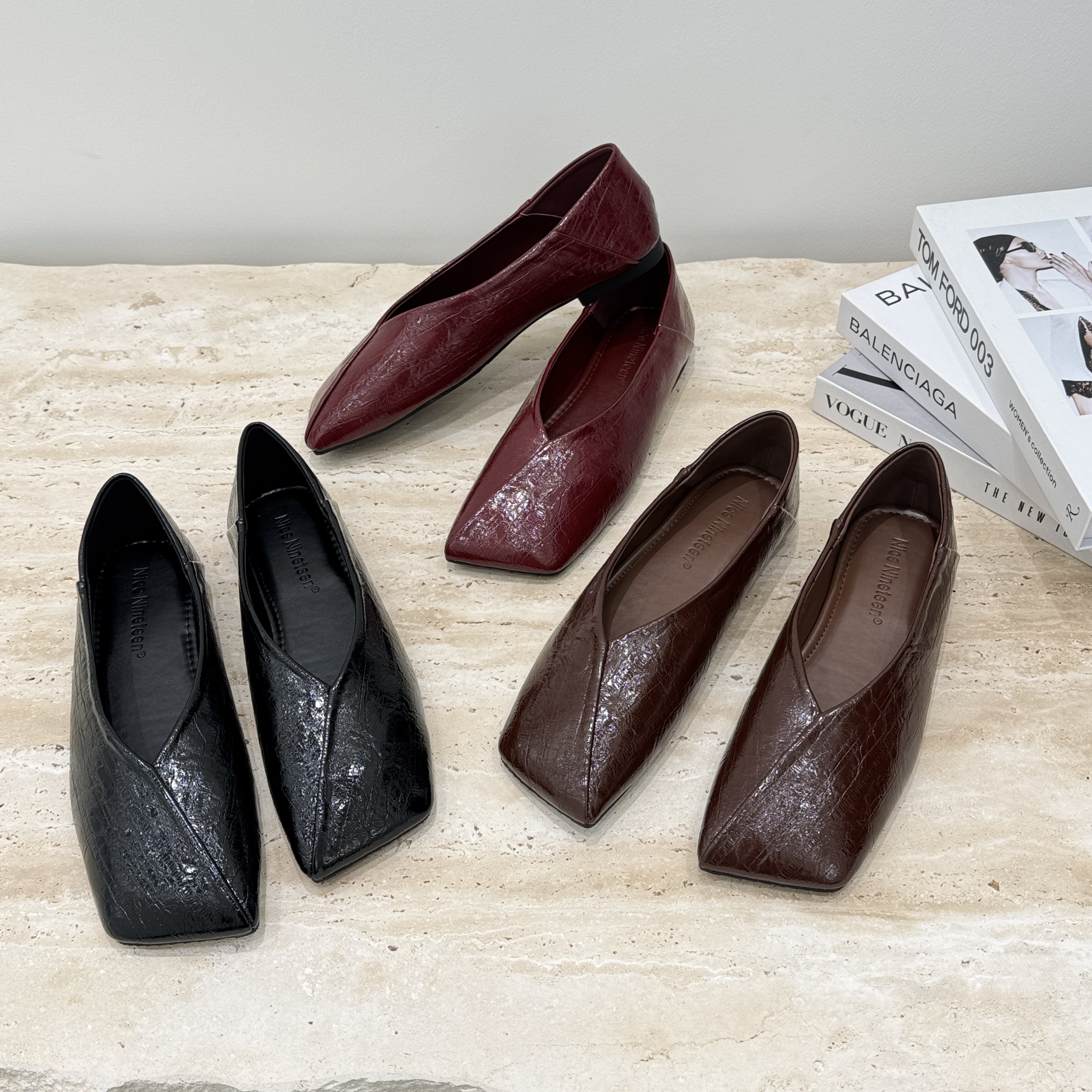 复古风方头浅口单鞋女平底奶奶鞋百搭舒适通勤鞋真皮2026年春秋鞋,女鞋,浅口单鞋,淘宝优惠券,粉丝福利购,淘宝优惠卷