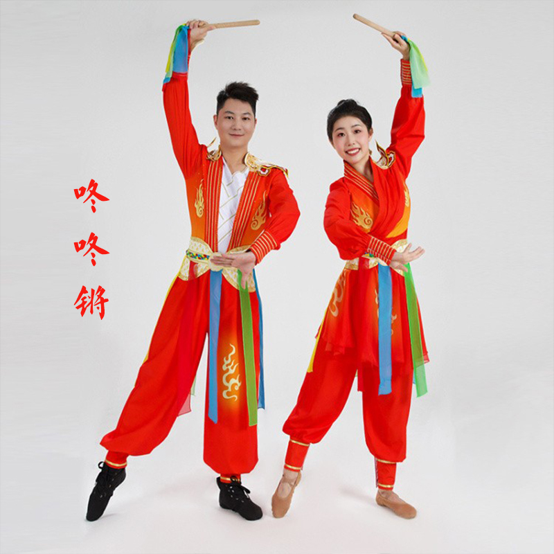 咚咚锵 打鼓 拜年 喜庆 舞蹈服装