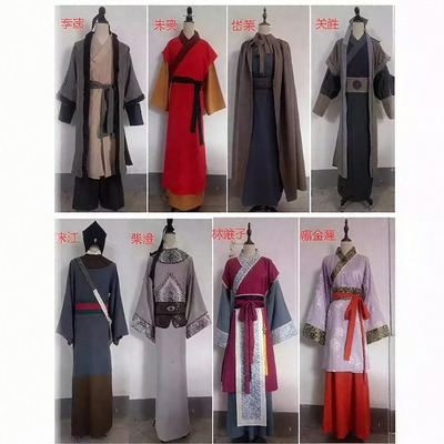 出租水浒传李逵宋江同款影视古装梁山好汉群演王婆演出服租赁