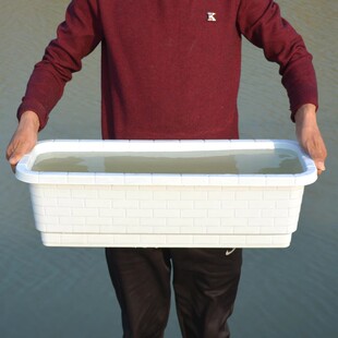 花盆种菜塑料加厚特大长方形阳台水培无孔花盆接水盆长条型种植箱