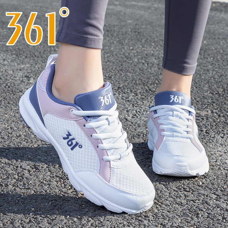 361°跑步鞋女士网面透气