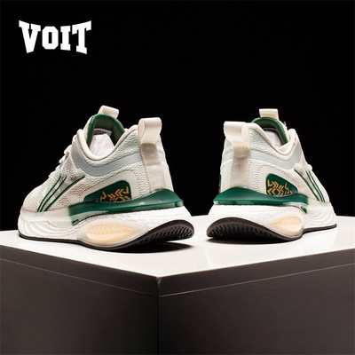 沃特超轻运动跑鞋夏季透气爆米花软底跑步鞋薄款减震轻便网面男鞋