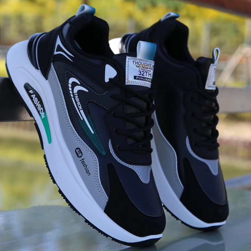 乔舟官网皮面防水运动鞋男鞋2026春秋季青少年跑步鞋减震轻便跑鞋,运动鞋new,运动休闲鞋,淘宝优惠券,粉丝福利购,淘宝优惠卷