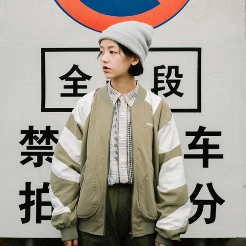 prosbych秋冬新款夹克情侣校服