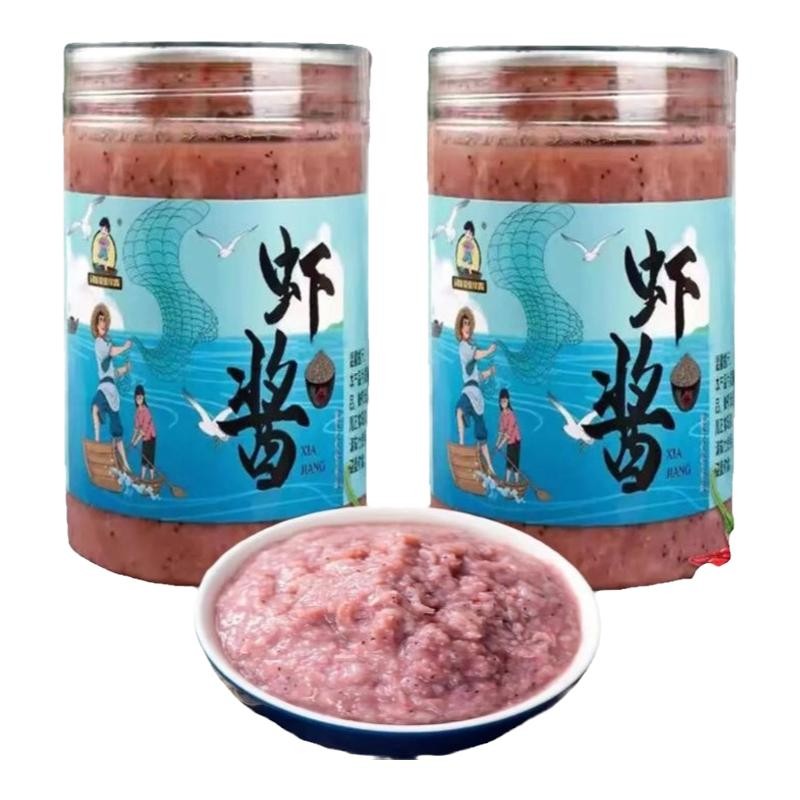450g山东特产正宗原味虾酱拌饭蘸料下饭菜调味蒸煮炖味鲜淡盐鲜酱