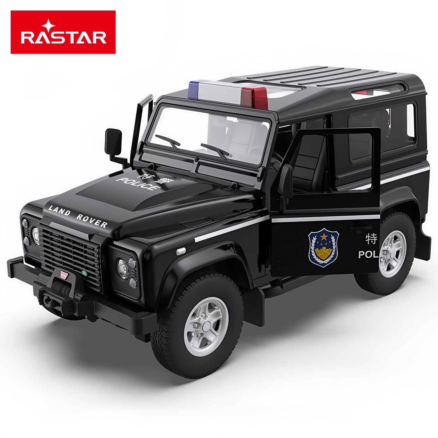 路虎遥控车警车警笛USB充电玩具