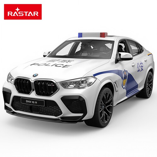 宝马X6M遥控警车USB充电声光玩具