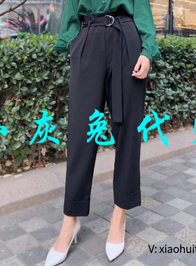 3折特卖 小灰兔专柜正品代购 系带烟管九分裤5100143-249111-001