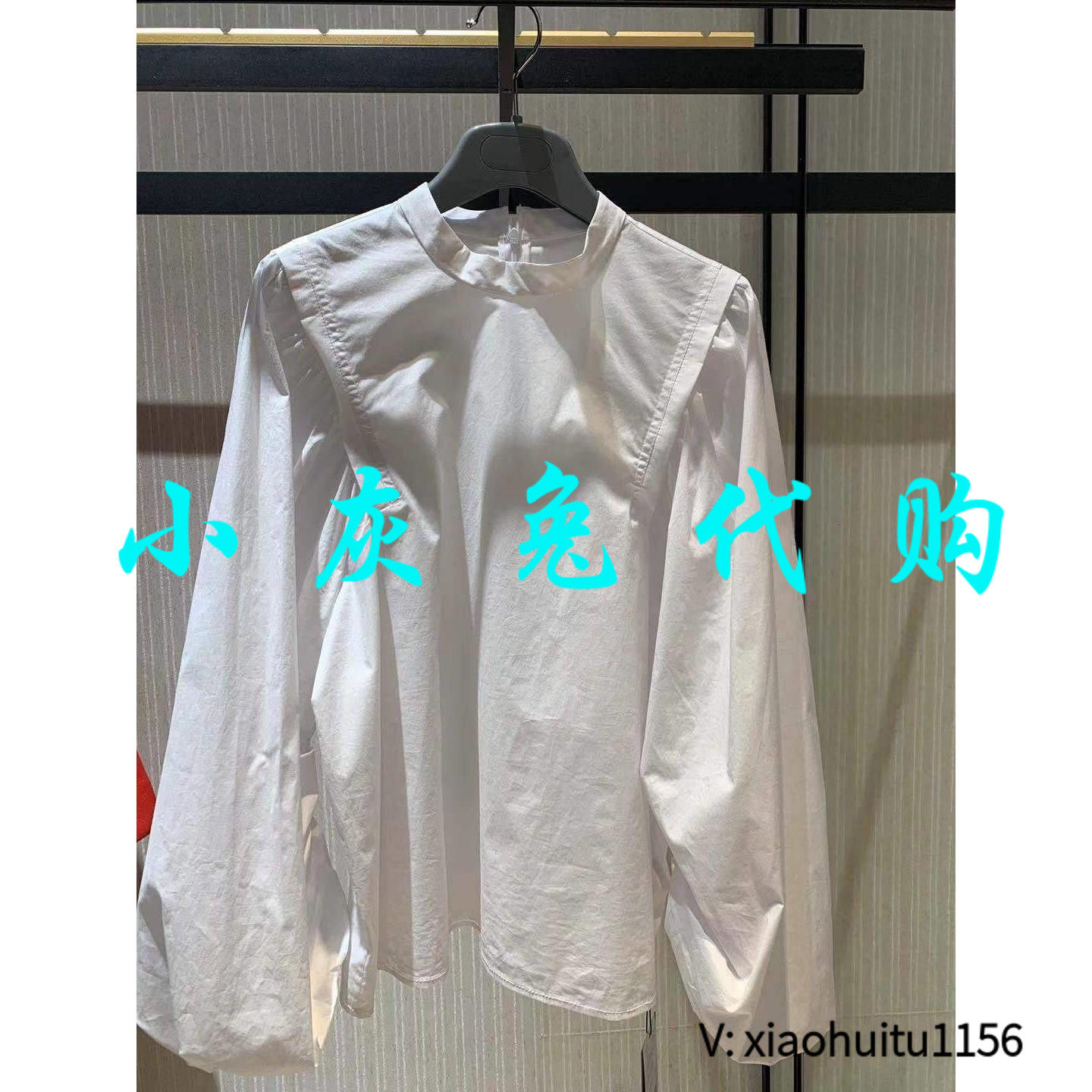小灰兔正品代购泡泡袖衬衫