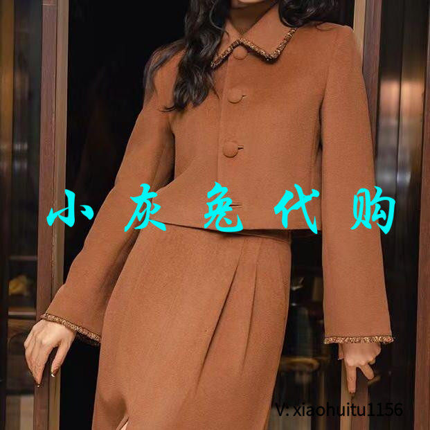 小灰兔专柜正品代购2026秋冬新款毛呢短外套5400926-801843-001