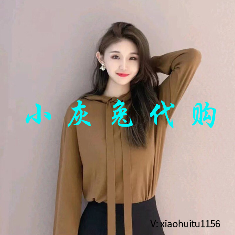 特卖 小灰兔专柜正品代购 羊毛长袖针织衫卫衣连帽衫女1399450