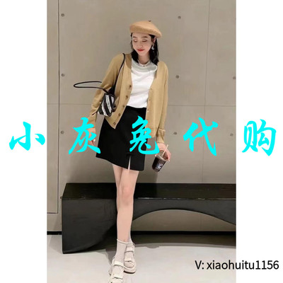 小灰兔正品代购卡其开衫针织