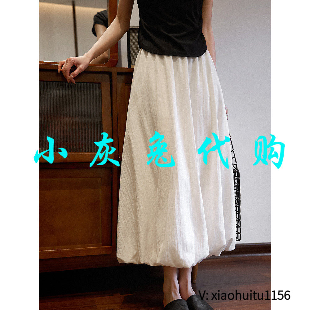 小灰兔专柜正品代购2026夏季新款花苞裙松紧腰半身裙显瘦