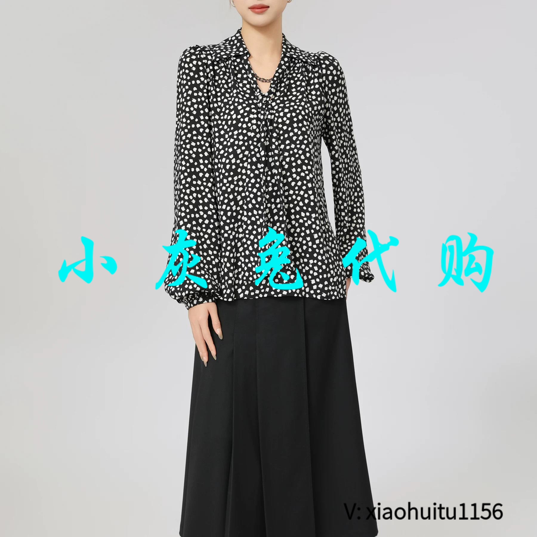 小灰兔正品代购飘带衬衫5300968