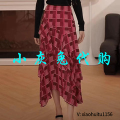 小灰兔专柜正品代购2025夏印花不规则半身裙5200460-1K18325-001