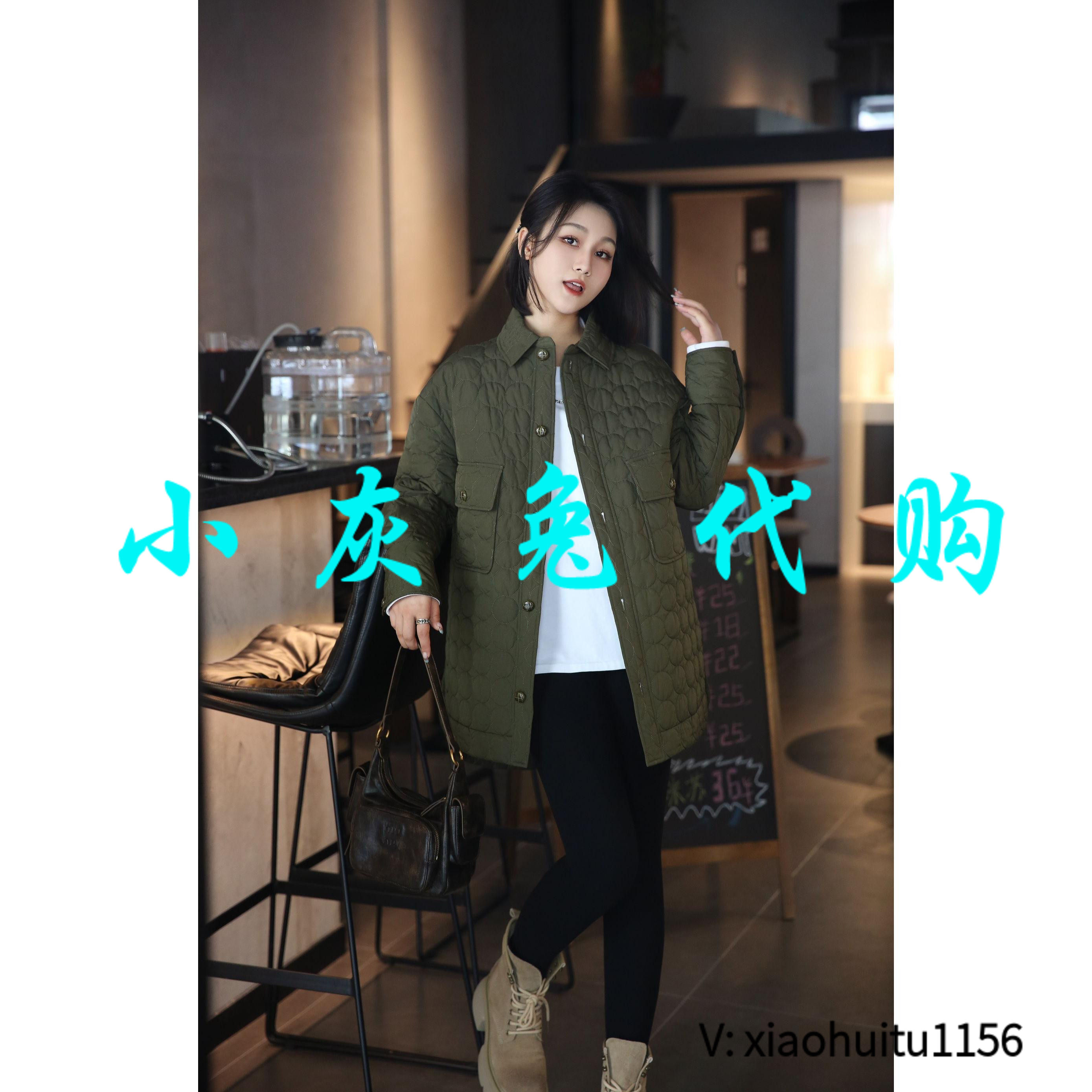 小灰兔正品代购压线棉服