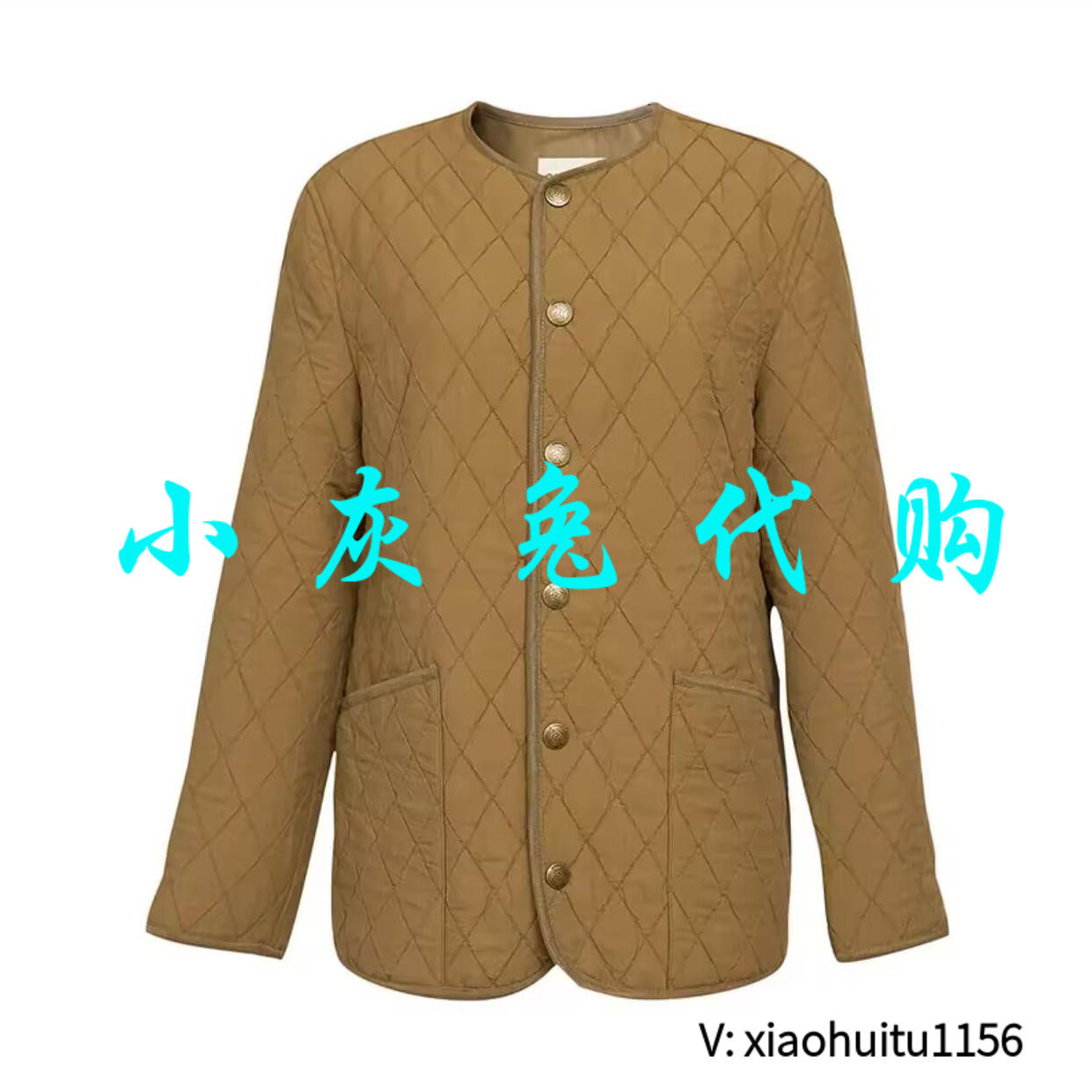 小灰兔专柜正品代购2026秋冬菱格薄棉服外套1400742-4K20039-001