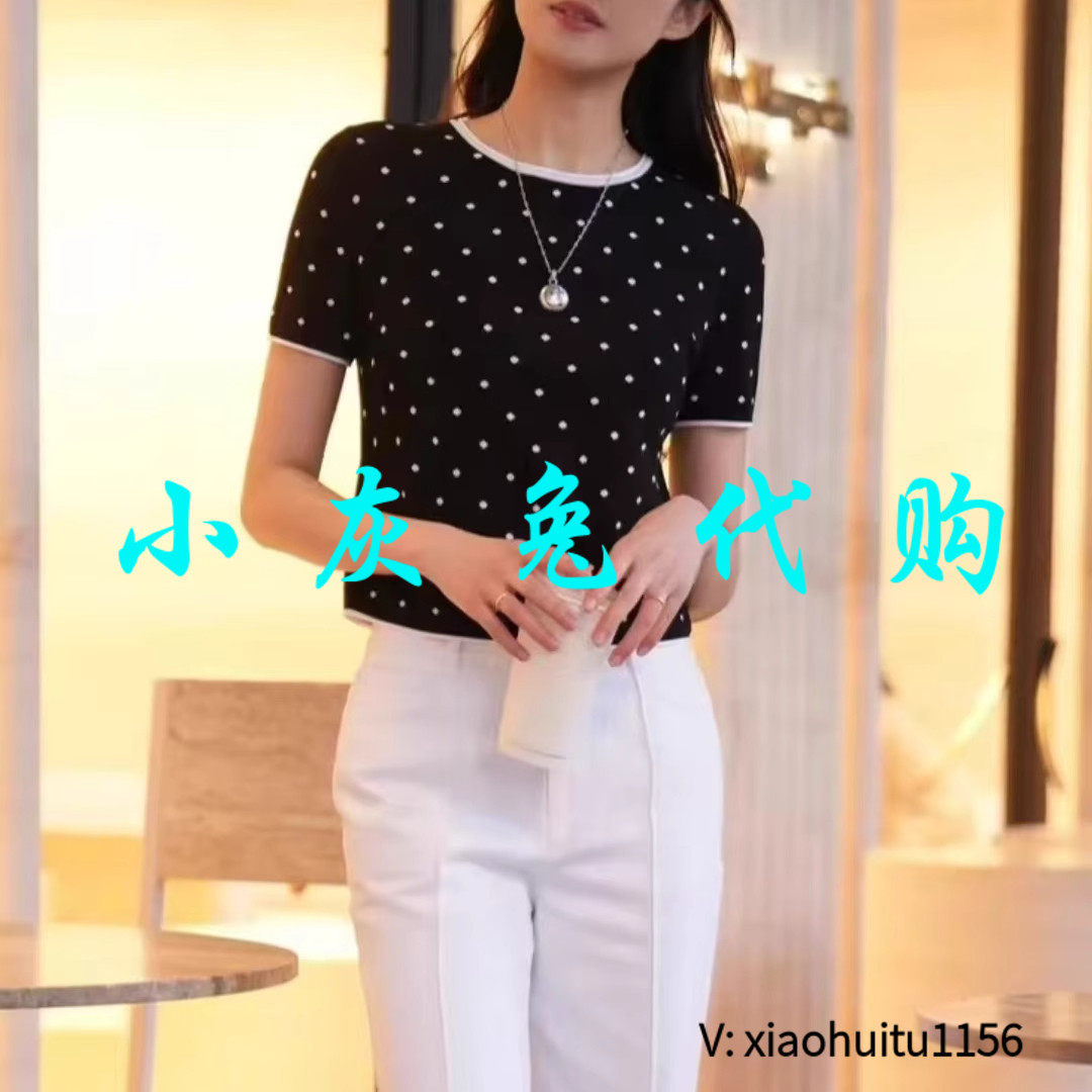 小灰兔专柜正品代购2026夏季新款圆点短袖T恤1399645-1T34621-035