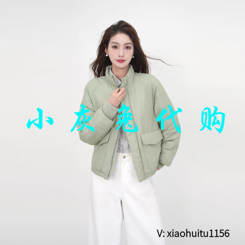 小灰兔专柜正品代购新款时尚简约百搭休闲慵懒风新雪丽棉服540051