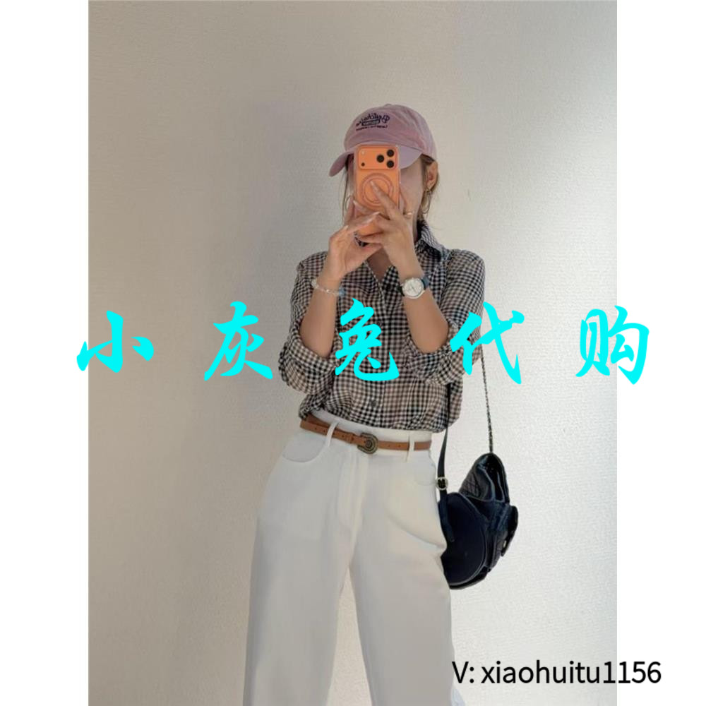 小灰兔专柜正品代购格子衬衫
