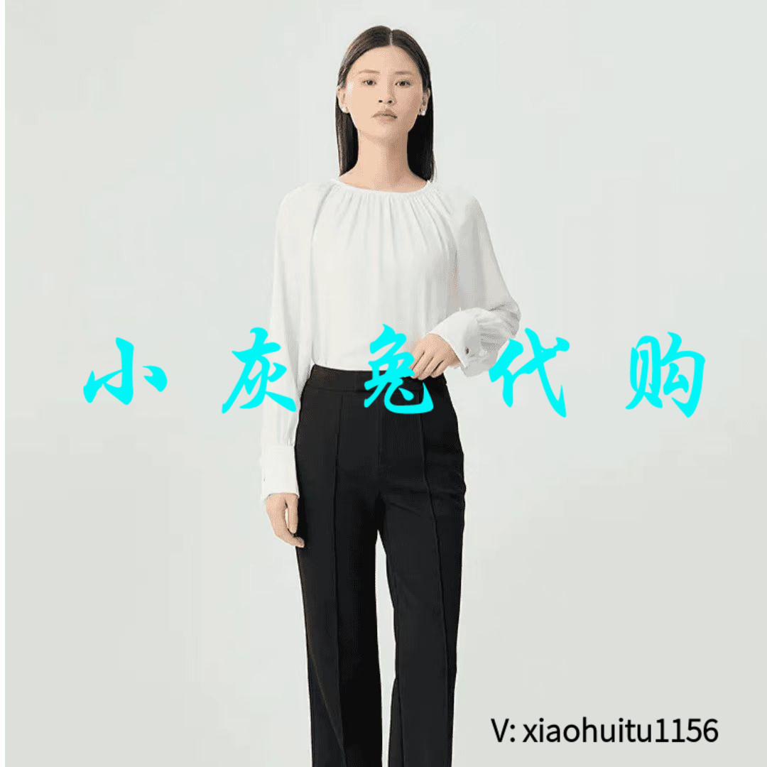 小灰兔专柜正品代购2026春装新款白色衬衫1301028-1118861-001