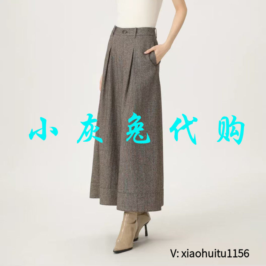 小灰兔专柜正品代购2026秋季新款高腰休闲裤阔腿女裤110023