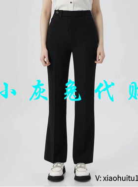 小灰兔专柜正品代购2025高腰休闲裤西裤直筒裤5100520-249111-001