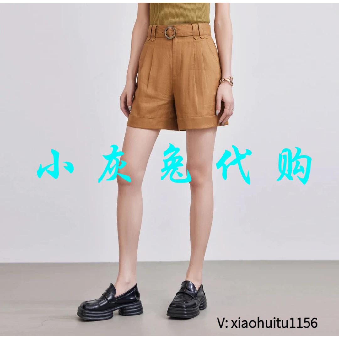 小灰兔正品代购亚麻短裤