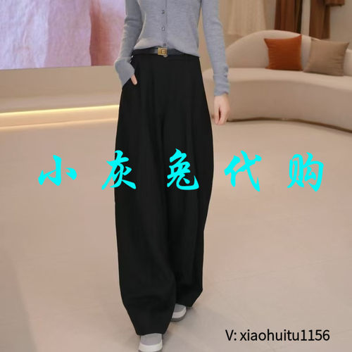 小回头专柜正品代购2026秋季百搭纯绵设计感宽松休闲裤510025