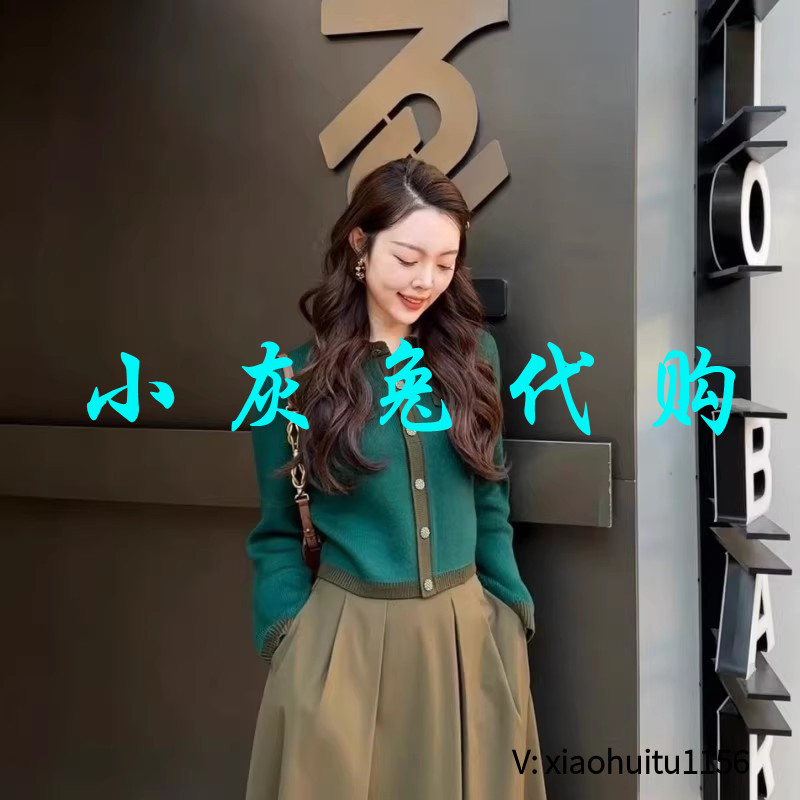 小灰兔专柜正品代购2026秋冬款针织开衫外套1499222-4T02239-003
