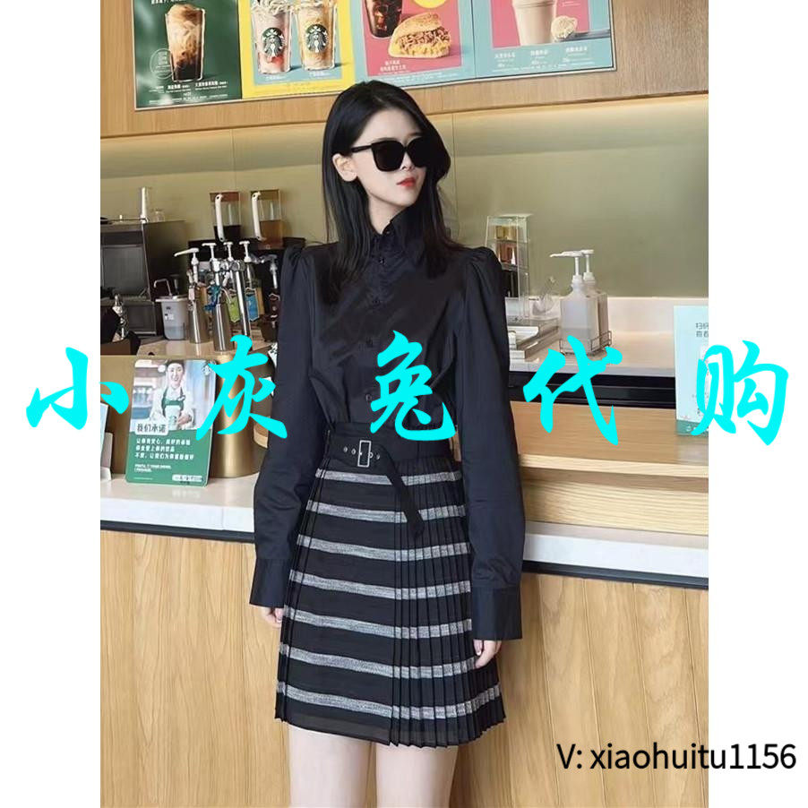 泡泡袖长袖衬衫小灰兔正品代购