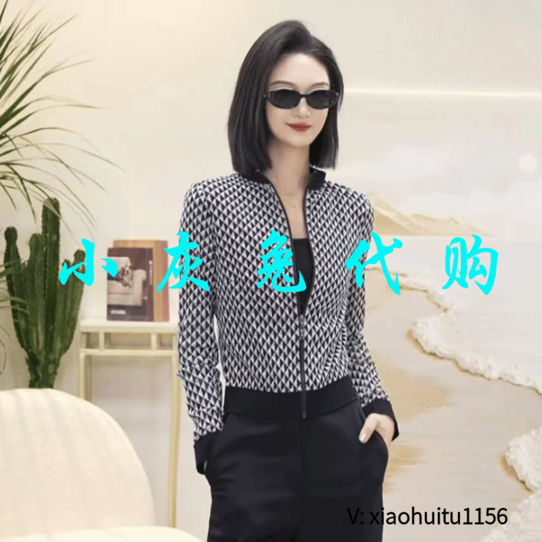 小灰兔专柜正品代购2026春装格纹印花网纱外套140009-1K07921