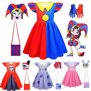神奇数字马戏团帕姆尼女孩连衣裙cosplay贾克斯雅嘉塔面具公主裙