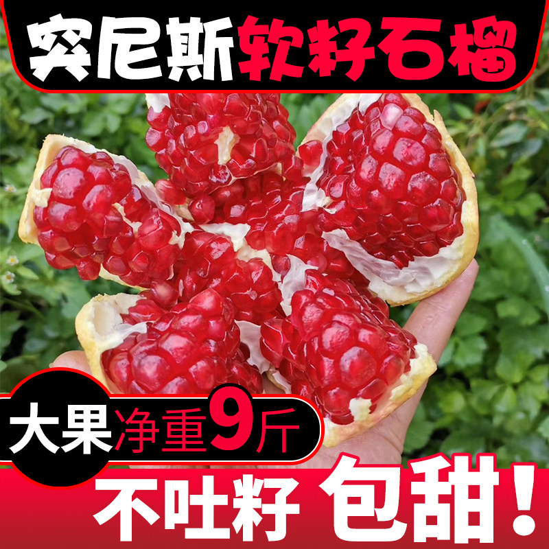 四川会理突尼斯软籽石榴大果水果新鲜甜软子红宝石榴整箱当季8斤使用感如何?