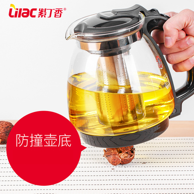 紫丁香玻璃冲泡茶壶水壶