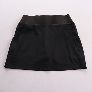 高腰防走光运动短裙女A字显瘦包臀半身裙黑色裙裤