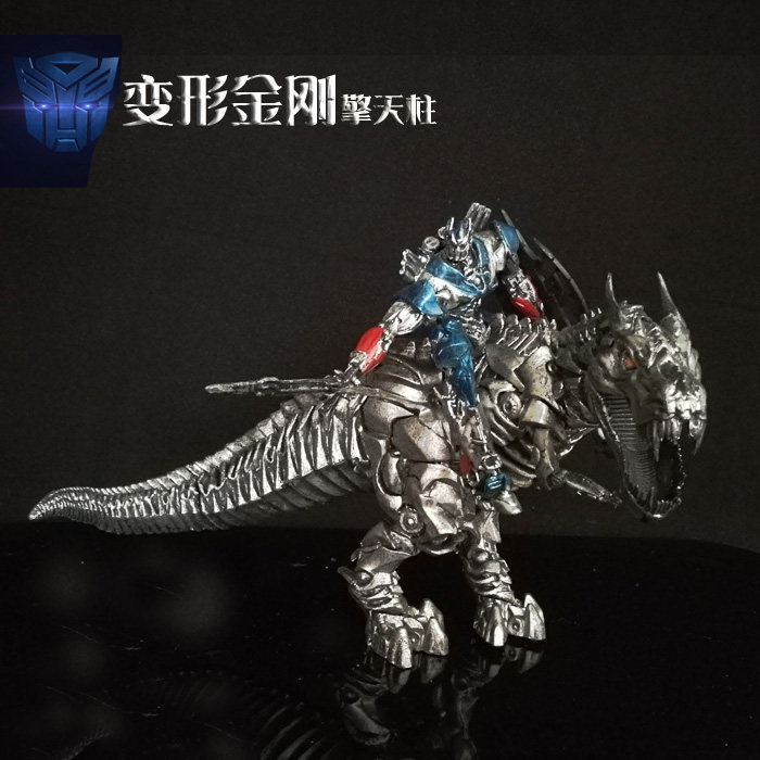 变形玩具之领袖之证汽车人钢索恐龙雕像手办模型摆件擎天柱金刚