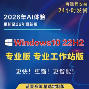 win1022H2专业工作站版专业版纯净官方ISO原版windows10度盘秒发