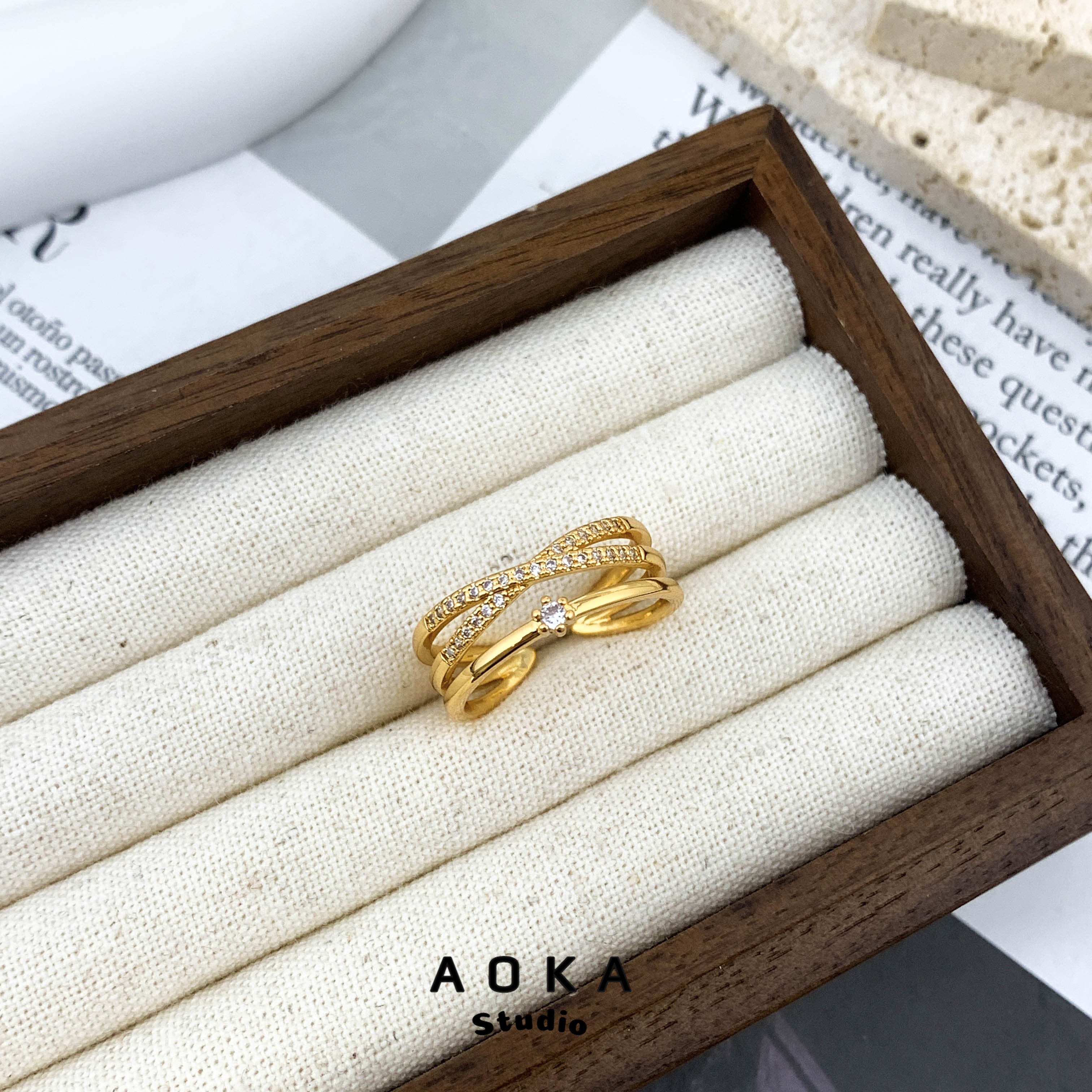 福利包邮ins简约微镶锆石多层交叉开口可调节戒指女气质通勤轻奢,饰品/流行首饰/时尚饰品新,戒指/指环,淘宝优惠券,粉丝福利购,淘宝优惠卷