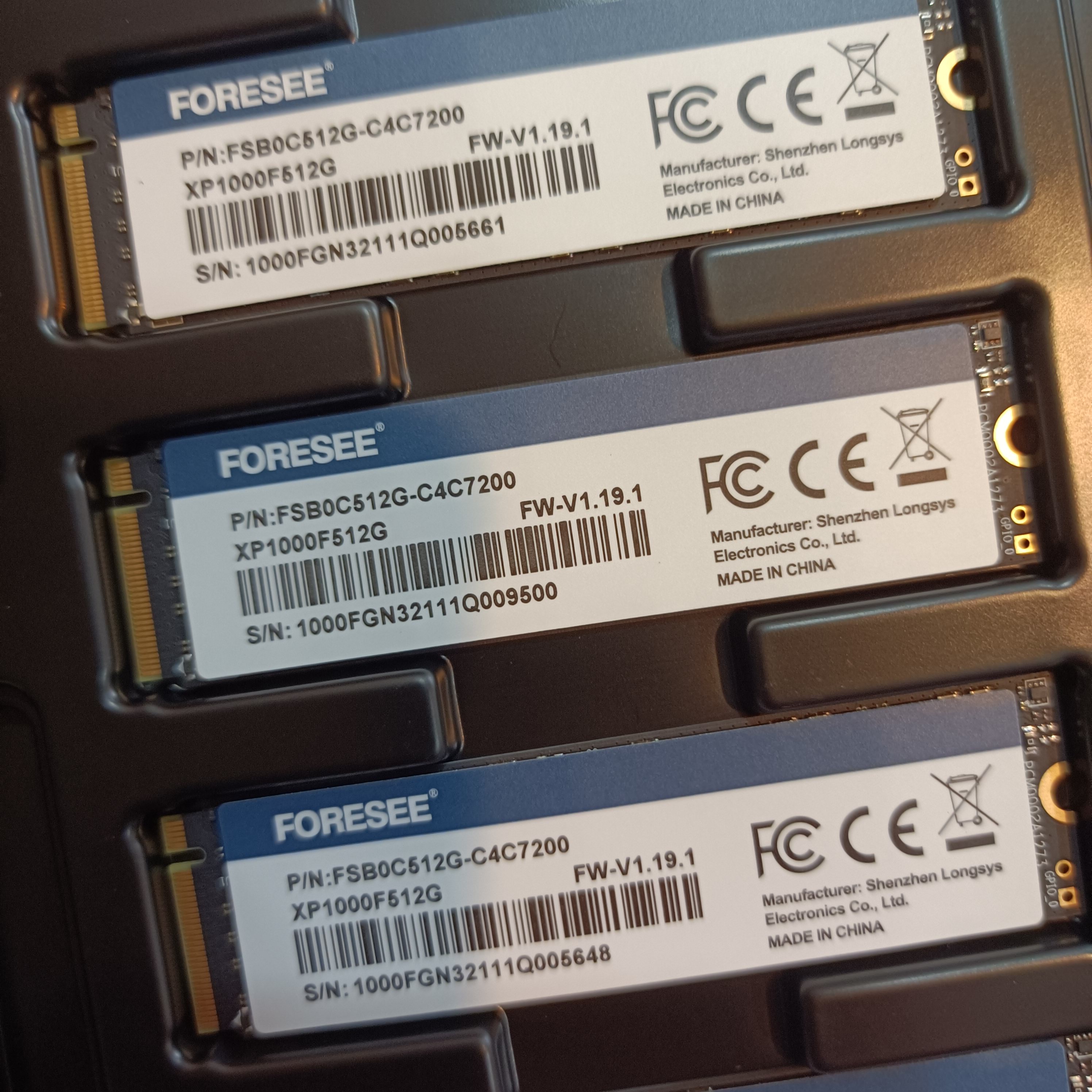 江波龙 foresee M.2  nvme协议  256G 512G SSD 固态硬盘图片