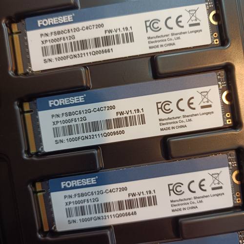 江波龙 foresee M.2  nvme协议  256G 512G SSD 固态硬盘
